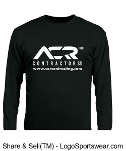ACR Pro Contractors Performance Unisex Long Sleeved T-Shirt Design Zoom